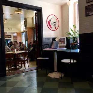 people sitting at tables