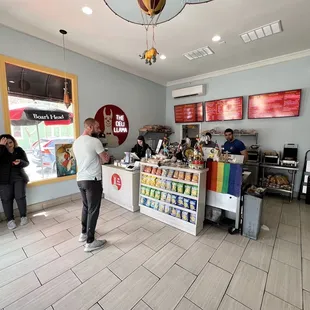 a man standing in front of the counter