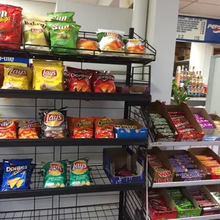 We've got chips and candy bars!