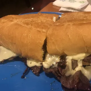 Mushroom Steak and Swiss Sandwich