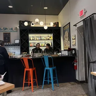 Lovely folks working the bar closest to the entrance