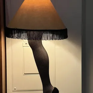 Who doesn't love a leg lamp nostalgia in a restaurant?