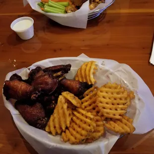 Smoked chicken wings.