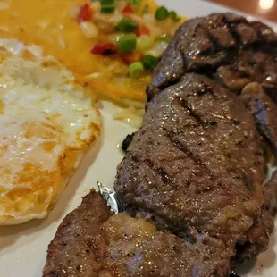 Ribeye and eggs