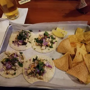 Chicken street tacos