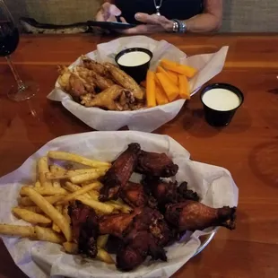 The smoked chicken wings are amazing.   Very tasty,  and cooked perfectly.