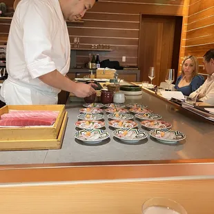 sushi and sashimi, interior