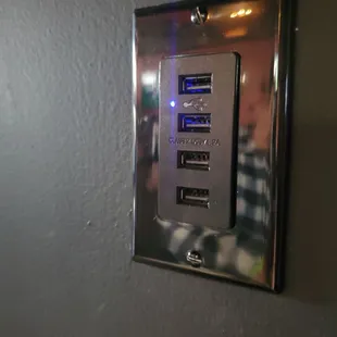 Wall outlets near high tables