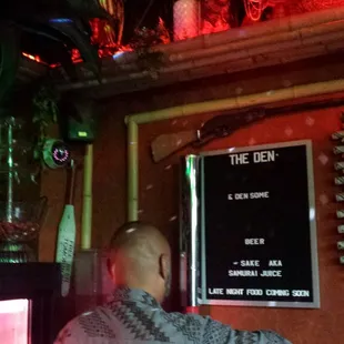 a man sitting at a bar