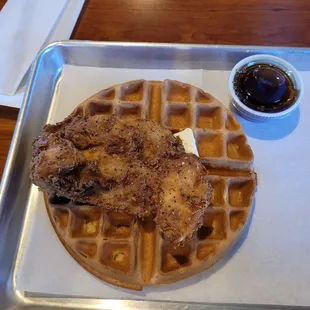 Chicken and waffles