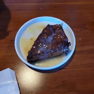 Bread pudding.  Good value