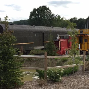 One of many old railroad cars
