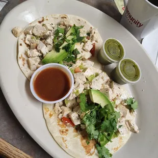 Tofu tacos!