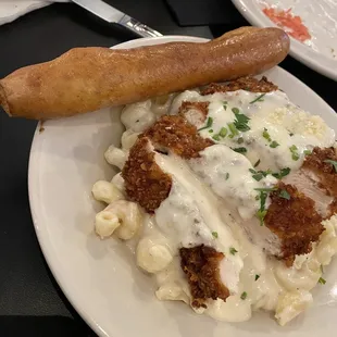 Crusted Chicken Alfredo