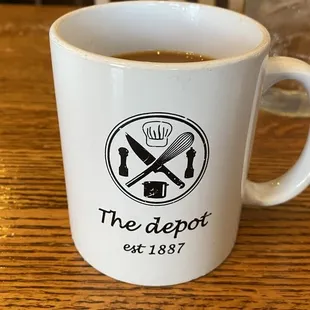 Coffee - and they leave a carafe!