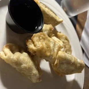 Pot stickers were good but not hot either  $13