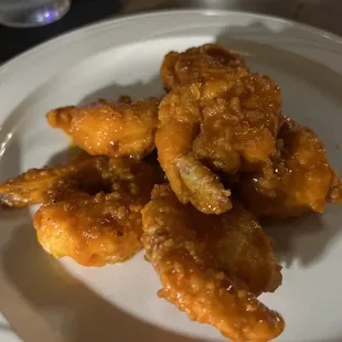 Buffalo shrimp came out quickly, not hot either...made ahead? $13