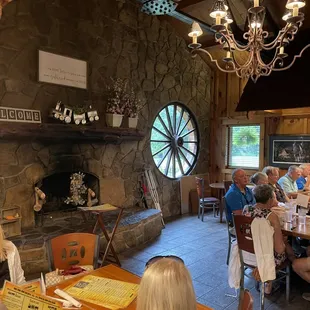 people sitting at tables