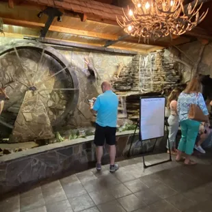 Mill water feature and the grounds.