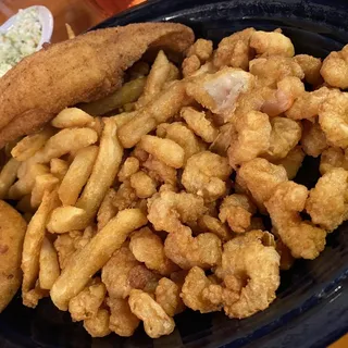 Flounder and Popcorn Shrimp Combo