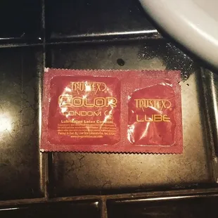 any place with these all over the bathroom counter is a winner in my book.