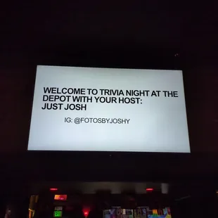 Trivia Wednesday nights @ 8 PM with Josh