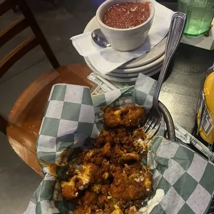 Buffalo cauliflower wings.
