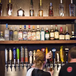 16 beers on tap. Photo by Stacy Schwartz.