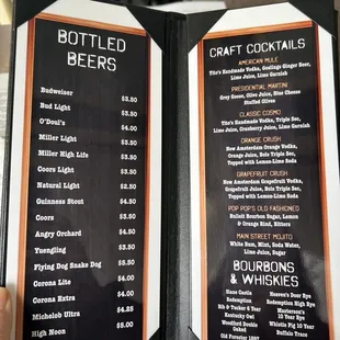 Great beer prices... but why not list prices for cocktails?!?