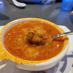 Albondigas soup.  Not my favorite.