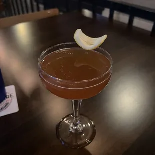 Tea time! Their spin on a Gimlet and it&apos;s absolutely amazing for someone who doesn&apos;t like drinks incredibly sweet.