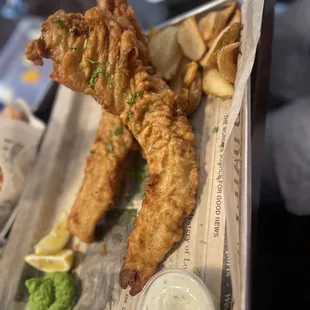 Regular order of fish &amp; chips