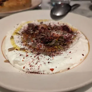 Bread service ricotta cheese dip