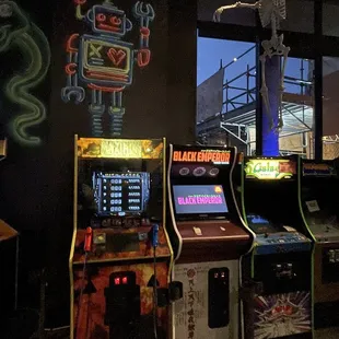 Old school arcade games