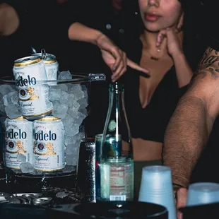 Cold drinks on ice at The Deuce!