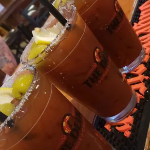 two glasses of drink