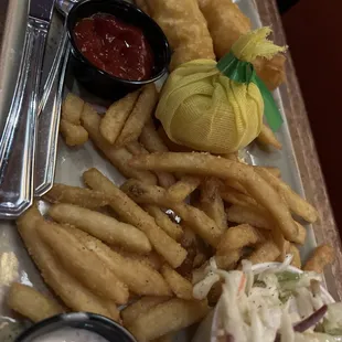 Left over fish dinner