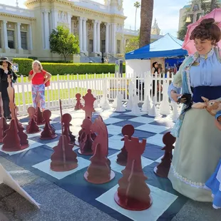 A giant chess set