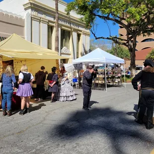 Lots of interesting booths for about 5 blocks downtown.