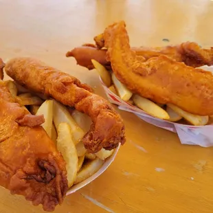 Delicious fish and chips from one of the food booths.