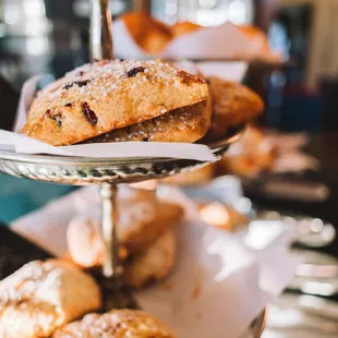 a display of pastries