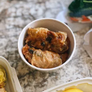 Bean curd rolls (tau hu ky) / $3.49