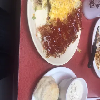 Kitchen Sink Omelette Breakfast