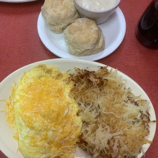 3 Egg Cheese Omelette