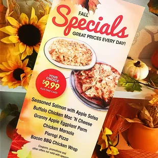Fall specials