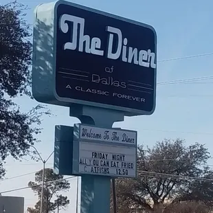 The Diner sign
