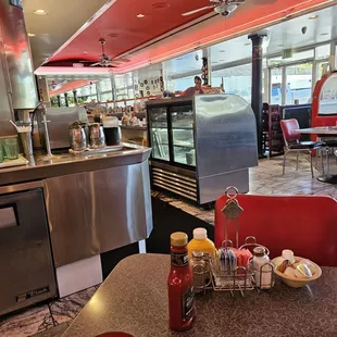 Interior- that 'diner' look.