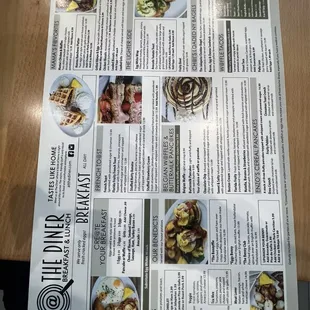 The Menu's at The First Watch