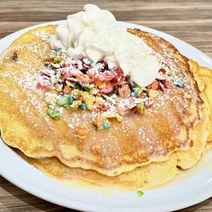 Fruity Pebbles Enzo's Cereal Pancakes