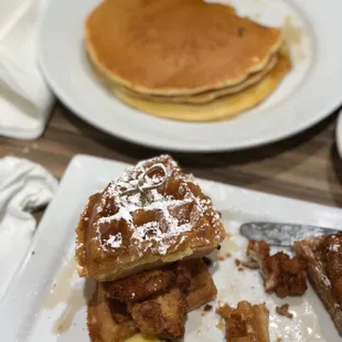 Chicken and waffles